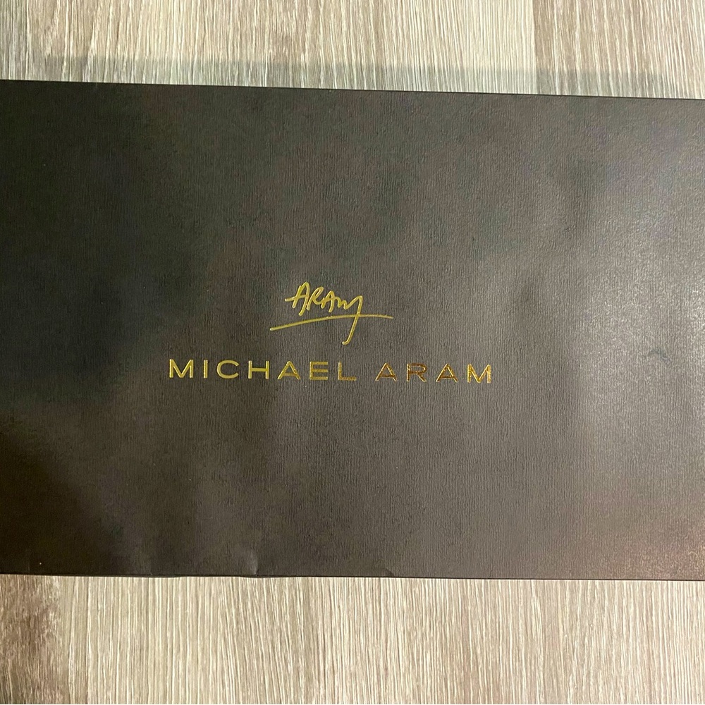 Michael Aram Gold Feather Triple Serving Platter NEW IN BOX